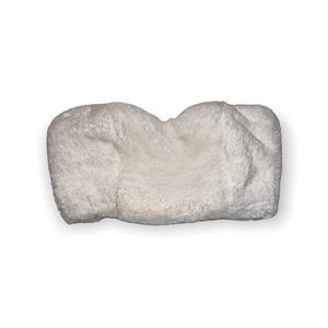 Forever 21 White Fur Tube Top, Size S